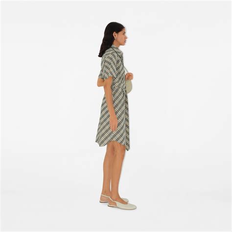 burberry cami dress|Check Cotton Shirt Dress in Husk .